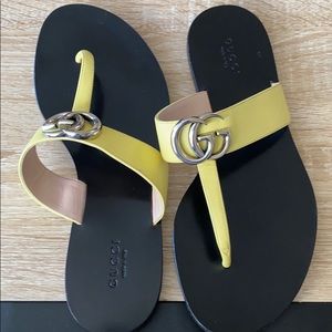 Yellow pastel GUCCI sandals